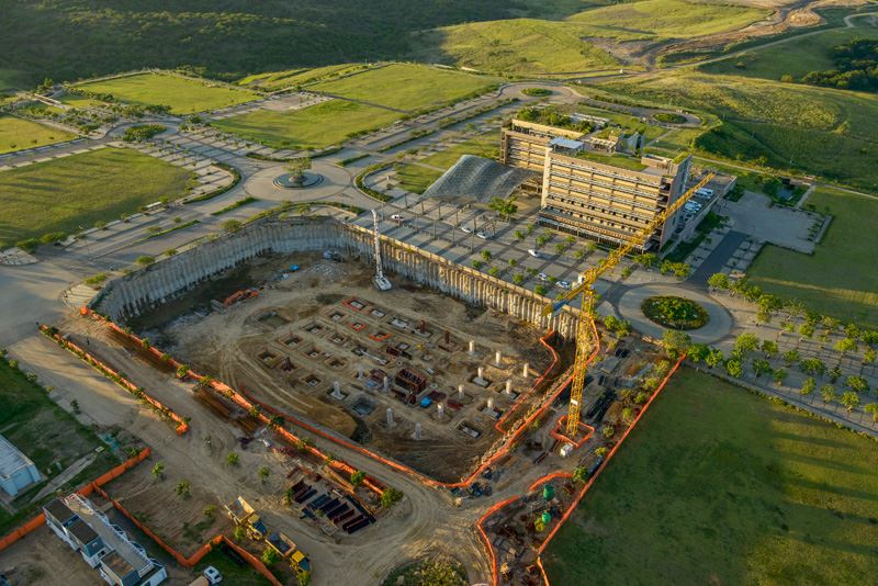 Dube TradePort's headquarters, 29 Degrees South, adjacent to the Block D construction site